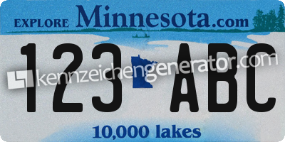 US-Kennzeichen Minnesota